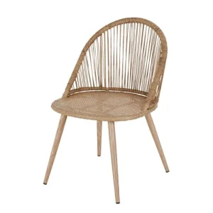 Meilleur Prix Maisons Du Monde Chaise De Jardin En Résine Tressée Coloris Naturel Et Métal Imitation Bois 14