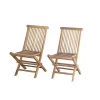 BOIS DESSUS BOIS DESSOUS Chaise De Jardin En Teck Huilé Massif Pliante (lot De 2) prix abordable 20