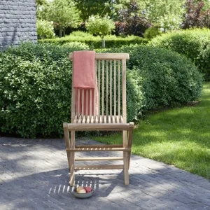 en solde BOIS DESSUS BOIS DESSOUS Chaise De Jardin En Teck Massif Pliante 10