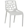 prix pas cher Beliani Chaise De Jardin Gris Clair 22