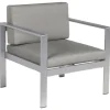 fashioniable Beliani Chaise De Jardin Gris Foncé 20