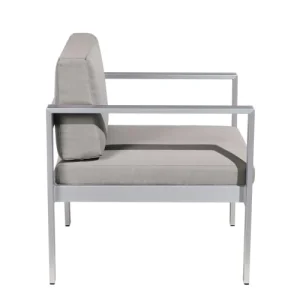 fashioniable Beliani Chaise De Jardin Gris Foncé 18