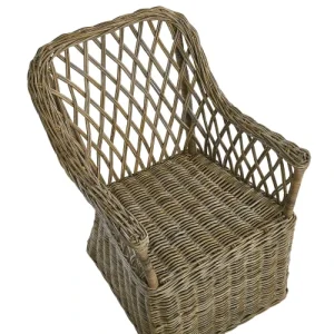 Beliani Chaise De Jardin Naturelle Avec Coussin magasin pour 18