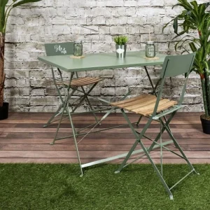 grossiste en ligne The Home Deco Factory Chaise De Jardin Pliante Bella Vita Vert Kaki 10