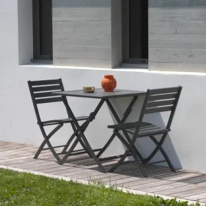 Dcb Garden Chaise De Jardin Pliante En Aluminium Gris Anthracite des prix incroyables 16