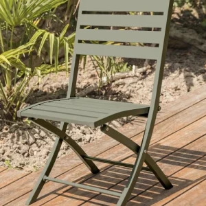 soldes magasin Dcb Garden Chaise De Jardin Pliante En Aluminium Vert Kaki 9