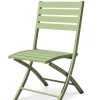 pas cher marque Dcb Garden Chaise De Jardin Pliante En Aluminium Vert Lagune 22