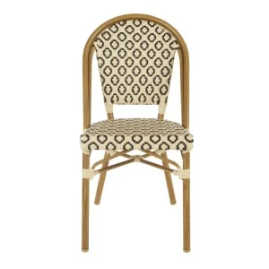 grande popularité Maisons Du Monde Chaise De Jardin Professionnelle En Résine Tressée Beige Et Noire 10