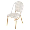 dernière tendance Maisons Du Monde Chaise De Jardin Professionnelle En Résine Tressée Blanche/beige H88 22