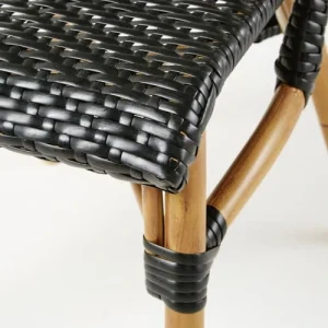 Pas Cher soldes France Maisons Du Monde Chaise De Jardin Professionnelle En Résine Tressée Noire H88 12