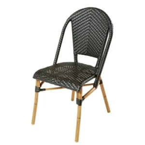 grande popularité Maisons Du Monde Chaise De Jardin Professionnelle En Résine Tressée Beige Et Noire 18