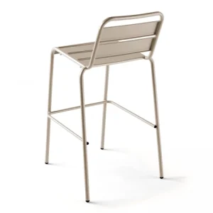 Oviala Chaise Haute De Jardin En Métal Taupe comparez les prix 10