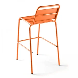 Oviala Chaise Haute En Métal Orange Meilleur Prix 10