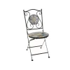 boutique paris Unimasa Chaise Jardin Pliable Métal Et Céramique Multicolore 38x38x92cm 11