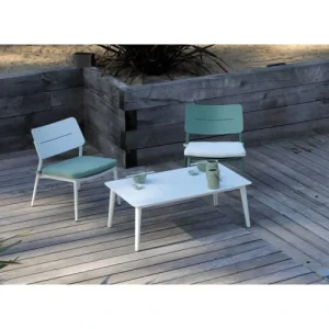 Couleurs variées Proloisirs Chaise Lounge Jardin En Aluminium Chic (lot De 2) Amande 10