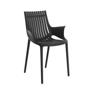 Vondom Chaise Noire Avec Accoudoirs beauté 14