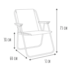 excellents soldes TOILINUX Chaise Pliante Imprimé Agrumes 11