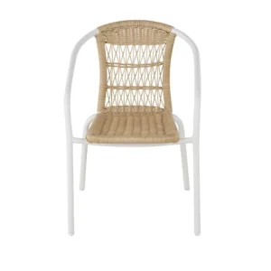 Couleurs variées Maisons Du Monde Chaises De Jardin En Acier Blanc Et Résine Tressée (x2) 10