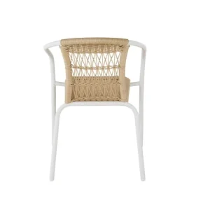 Couleurs variées Maisons Du Monde Chaises De Jardin En Acier Blanc Et Résine Tressée (x2) 16