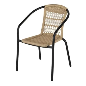 Maisons Du Monde Chaises De Jardin En Acier Noir Et Résine Tressée (x2) prix le plus bas 16