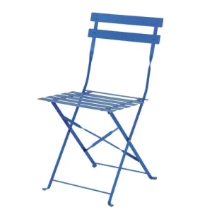 magasin paris Maisons Du Monde Chaises De Jardin Pliables En Acier Bleu (x2) 10