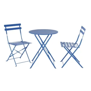 magasin paris Maisons Du Monde Chaises De Jardin Pliables En Acier Bleu (x2) 14