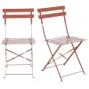 Maisons Du Monde Chaises De Jardin Pliantes En Acier Terracotta (x2) boutique en france 22