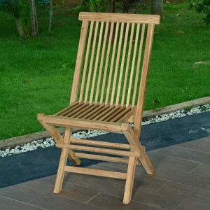 Pas Cher Magasin Soldes TECK’Attitude Chaises De Jardin Pliantes En Teck (lot De 2) 9