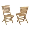 marque pas cher TECK’Attitude Chaises De Jardin Pliantes En Teck (lot De 2) 22