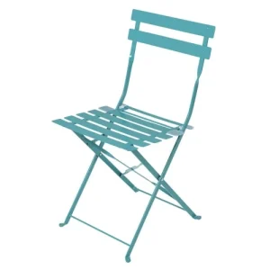 boutiqued en ligne Maisons Du Monde Chaises De Jardin Professionnelles En Métal époxy Bleu Pétrole (x2) 10