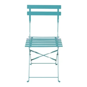 boutiqued en ligne Maisons Du Monde Chaises De Jardin Professionnelles En Métal époxy Bleu Pétrole (x2) 12