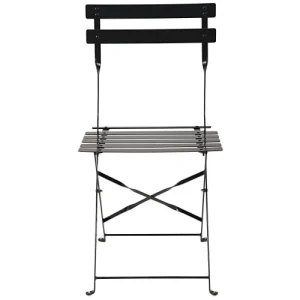 pas cher marque Maisons Du Monde Chaises De Jardin Professionnelles Pliables En Acier Noir (x2) 10