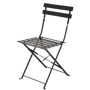 pas cher marque Maisons Du Monde Chaises De Jardin Professionnelles Pliables En Acier Noir (x2) 12