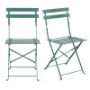 Maisons Du Monde Chaises De Jardin Professionnelles Pliables En Acier Vert (x2) magasin solde 22