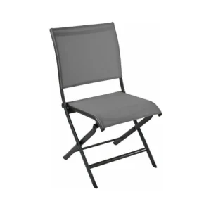 Proloisirs Chaises Pliante Jardin En Aluminium Elegance (lot De 2) Gris site pas cher 10