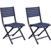 Proloisirs Chaises Pliantes En Aluminium Lucca (lot De 2) Bleu Top ventes 14