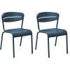 économies garanties Proloisirs Chaises Terrasse En Aluminium Haora (lot De 2) Bleu 22