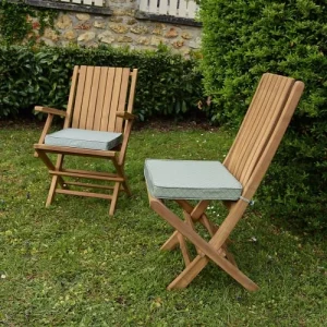 TECK’Attitude Coussin à Motifs Gris/blanc Pour Chaises Et Fauteuils Pliants site pas cher 10