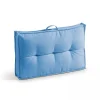 soldes pas cher Oviala Coussin D’extérieur Matelassé Bleu 60×40 22