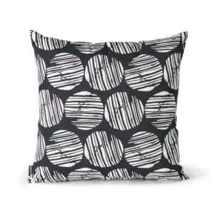 soldes en ligne Oviala Coussin De Jardin Carré En Polyester Noir 45 X 45 X 8 Cm 16