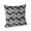 soldes en ligne Oviala Coussin De Jardin Carré En Polyester Noir 45 X 45 X 8 Cm 19