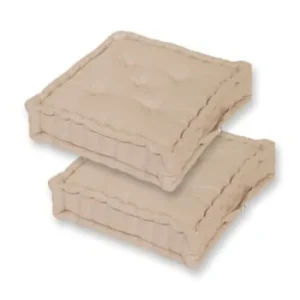 Protections acheteurs Deco Arts Coussin De Sol Lot De 2 (60 X H15 Cm) Vert 16