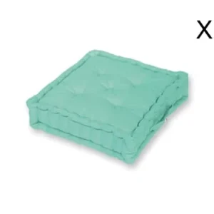 Protections acheteurs Deco Arts Coussin De Sol Lot De 2 (60 X H15 Cm) Vert 12