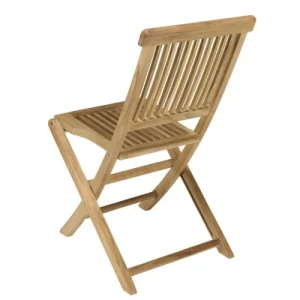 boutique paris MACABANE Ensemble De 2 Chaises De Jardin En Bois Teck 16