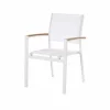 Maisons Du Monde Fauteuil à Dîner De Jardin En Aluminium Blanc qualité supérieure 13