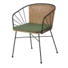 Maisons Du Monde Fauteuil à Dîner De Jardin En Résine Imitation Rotin Et Coussin Vert Kaki prix le plus bas 19