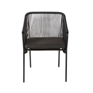 Maisons Du Monde Fauteuil à Dîner De Jardin Noir soldes ligne 10