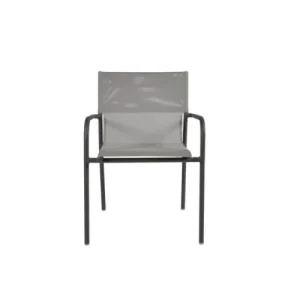 Arcane Fauteuil Aluminium Textilène Gris Anthracite shopping pas cher 10