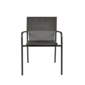 économies garanties Arcane Fauteuil Aluminium Textilène Gris Anthracite 16