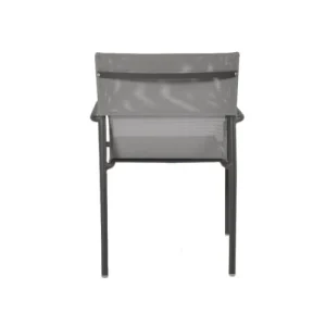 Arcane Fauteuil Aluminium Textilène Gris Anthracite shopping pas cher 14